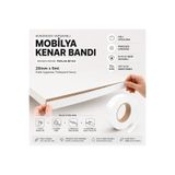 KarapolatYapı Kendinden Yapışkanlı Mobilya Kenar Bandı Parlak Beyaz