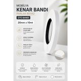 KarapolatYapı Mobilya Kenar Bandı Parlak Beyaz 20mmx10Mt (Ütü Bandı)