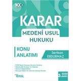 Karar Medeni Usul Hukuku Konu Anlatımı 2021 - Temsil Kitap Yayınları