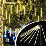 Kararlı Ticaret 10'lu 45 cm Plastik Meteor LED USB 2m Kablo Sarı Renk Ağaç Işığı – Renk Değiştiren Asmalı Dekoratif Bahçe ve Dış Mekan Aydınlatması