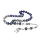 Kararmaz Metal Püsküllü İsim Yazılı Lapis Lazuli Doğaltaş Tesbih