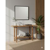 KARAS AHŞAP Kahverengi Doğal Çam Ahşap Dresuar Modern Tasarım 80x100 cm Boyutlarında