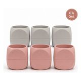 Karasu Küp Saksı 6lı Set- Sukulent,kaktü,bitki