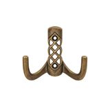 Karatay Askı, Metal Vestiyer Askısı, 50 Gr, Dolap ve Duvar Askılığı, Antik Sari (Vidalı)