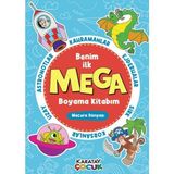 Karatay Çocuk Yayınları Mega Boyama Kitabım - Macera Dünyası