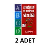 Karatay Yayınları 2 Adet İlkokul ve Ortaokul Öğrencileri İçin Atasözleri ve Deyimler Sözlüğü Büyük Boy Karton Kapak TDK Uyumlu Atasözü ve Deyimler Sözlük