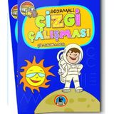 Karatay Yayınları 4e Boyama Kitabı Kalın Çizgi Çalışması-1 128 Sayfa