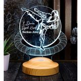 karateci Hediyesi, Karate Tekvando Judo Sporcuya Hediye 3D Led Lamba