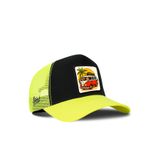 Karavan Logolu Neon-Siyah Trucker Şapka