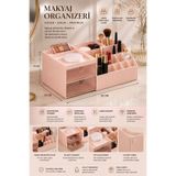 KaraWent Home Premium Makyaj Organizeri Çekmeceli Çok Bölmeli Kozmetik Düzenleyici KRW-25