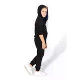 KARB Unisex Kız Ve Erkek Çocuk Kapüşonlu Fermuarlı Alt Ve Üst Eşofman Takım Yüzde Yüz Pamuk Çocuk Pijama TKMFRMUARLI8585