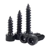 Karbon Çelik Altıgen Soket Kupası Kendinden Vuran Vida(Black Zinc-20pcs,M6x25mm)
