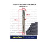 Karbon Fiber Karbür Freze Bıçağı 8 mm