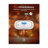 Karbonmonoksit Alarmı, Dijital LCD Ekranlı, 5 Yıl Değiştirilebilir Pil ve Tepe Değer Hafızalı Co Dedektör Alarmı, XC01-R - Option-1
