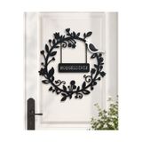 Karbonsoft Hoşgeldiniz Yazılı Kapı Duvar Ahşap Süsü 30 X 30 Cm