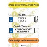Karbonsoft Kişiye Özel Ahşap Dekor Plaka, Araba Plaka, Isimli Plaka, Cam Önü Plakası, Aksesuar Plaka