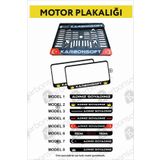 karbonsoft Motor Plakalık 1 Adet Takmatik Motosiklet Plakalık Kişiye Özel Plakalık