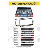 Karbonsoft Motorsiklet Takmatik Kişiye Özel Plakalık - 1 Adet - Siyah