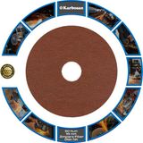 Karbosan 115 mm 60 Kum Fiber Disk Zımpara