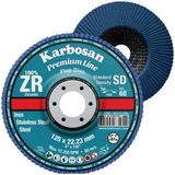 Karbosan 115Mm Zr Flap Disk 40 Kum-10'Lu Paket