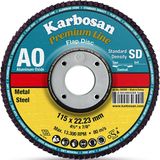 Karbosan 115X22.23 Alüminyum Oksit (Ao) Flap Disk 60 Kum - 10'lu