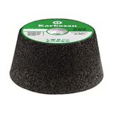 Karbosan 125X50XM14 Konik Çanak Taşlama Taşı 24 Kum (914230) (4 Adet) - Beyaz