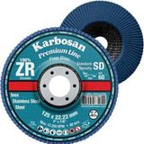Karbosan 180Mm Zr Flap Disk 60 Kum-5'Li Paket