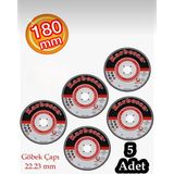 Karbosan 180X1,9X22.23 Metal Inox Kesici Taş (5 Adet)