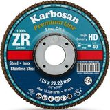 Karbosan 180X22.23 Premium Line Zr Sd Flap Disk Zımpara 80 Kum 983945