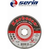 Karbosan Aa 54 R Bf 80 Inox Paslanmaz Metal Kesme Taşı Profesyonel Inox Kesici Disk Avuç Taşlama Diski - 1 Kutu-25 Adet