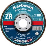Karbosan Flap Disk Zr ZXPR22 Hd 180 mm 40 Kum Konik 984010