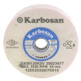 Karbosan Hızar Makinesi İçi Çukur Bileme(Zımpara) Taşı 125X25X20-