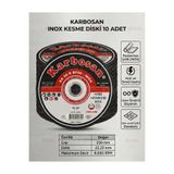 Karbosan Inox Paslanmaz Çelik Kesme Diski 230X1.9 mm Büyük Spiral Taşı 10 Adet
