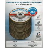 Karbosan Metal Taşlama Diski 115X6.4 mm Avuç Içi Spiral Çapak Alma Taşı 25 Adet