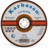 Karbosan Metal Taşlama Taşı T27 Bombeli 180X8,0X22,23 mm A 24 Rs BF80