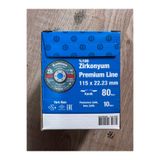 KARBOSAN Zirkonyum 115x22.23 80 Kum Flap Disk (10’lu)
