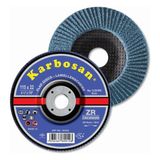 Karbosan Zirkonyum Flap Disk 115X22 Mm 80 Kum Yüksek Performanslı ve Dayanıklı Malzeme - 115 x 22 Mm 80 Kum