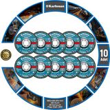 Karbosan Zirkonyum Flap Disk Zımpara (Zr) 40 Kum 180 x 22.23 mm 10 Adet