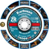 Karbosan Zirkonyum Flap Disk Zımpara (Zr) 60 Kum 180 x 22.23 mm