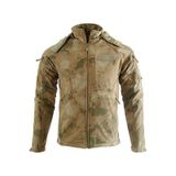 Karcamp 5 Cepli Tactical Double Softshell Su Geçirmez Unisex Mont Ceket Kamuflaj