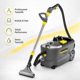Karcher - 1250W 10L Profesyonel Endustriyel - Hali Koltuk Yikama Makinesi - Puzzi 10/1 - Beyaz - Siyah