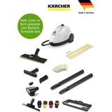 Karcher Buharlı Temizleyici Sc 2 Easyfix Super Kit+Cam Başlığı ve Yedek Temizlik Seti+ Tüy& Hav Temizleyici - Beyaz