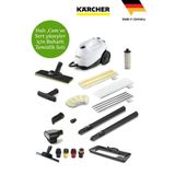 Karcher Cam, Halılar ve Sert Zemin Buharlı hijyenik Temizlik SC 3 Full Set 1900W Sağlık Bakanlığı onaylı