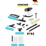 Karcher Kärcher Mutfak Banyo ve Sert Zeminler Için Kolay Temizlik Sc 3 Deluxe Buharlı Temizlik Makinesi,ocaklar, Davlumbazlar ve Derzle Için Çeşitli Aksesuarlar Yer Alır. - Beyaz
