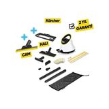 Karcher Kärcher Sc 2 Deluxe Prime Buharlı Temizlik Makinesi Pencere ve Halı Silme Aparatı Güçlü Performans - Sarı