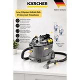 Karcher Profesyonel Halı ve Koltuk Yıkama Makinesi 1200W 8l Tank, Otel Ofis ve Araç Detayda Hızlı Kuruyan Güçlü Vakum Puzzi 8/1 - Antrasit