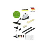 Karcher Sc 2 Easyfix Buharlı Temizleyici Full Set 1500W 3.2 Bar Cam Başlığı Hijyenik Halı Sert Zemin Kimyasalsız Hızlı Isınan Profesyonel Ev Tipi Buhar Temizlik Makinesi Kaliteli Almanya Üretimi