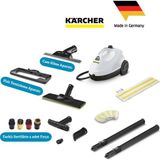Karcher Sc 2 Easyfix Lite Set 1500W 3.2 Bar Buharlı Temizlik Makinesi - Zemin ve Yüzey Temizliği Için Tam Set - Ergonomik Easyfix Zemin Başlığı ve Mikrofiber Bez Dahil - Hızlı Isınan Pratik - Beyaz