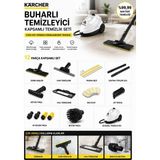 Karcher Sc 2 Easyfix Plus Set Sarı 1500W 3.2 Bar Buharlı Temizlik Makinesi - Zemin ve Yüzey Temizliği Için Tam Set - Ergonomik Easyfix Zemin Başlığı ve Mikrofiber Bez Dahil -Buharlı Temizleyici