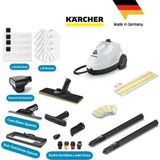 Karcher Sc 2 Easyfix Profesyonel Max Set 1500W 3.2 Bar Buharlı Temizlik Makinesi - Zemin ve Yüzey Temizliği Için Tam Set - Ergonomik Easyfix Zemin Başlığı ve Mikrofiber Bez+Ev Tipi Buharlı Temizleyici - Beyaz